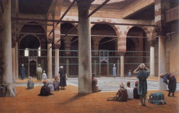 ジャン・レオン・ジェローム Painting - モスクの内部 1870 年 ギリシャ アラビア オリエンタリズム ジャン レオン ジェローム